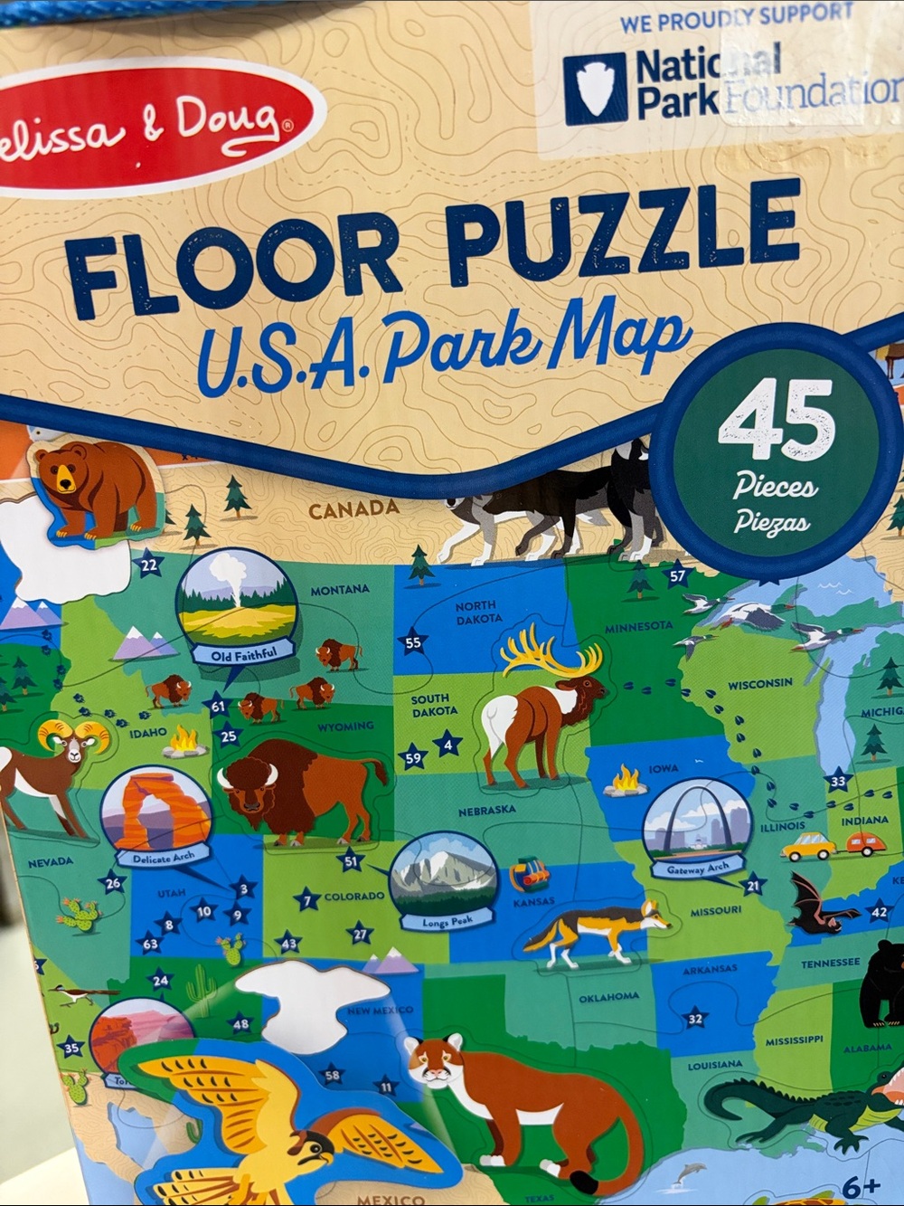 New Melissa & Doug USA park map